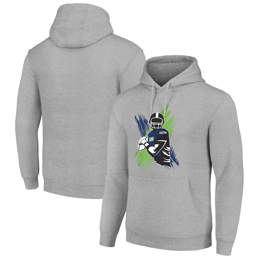 Men seattle seahawks grey 2024 NFL hoodie->jacksonville jaguars->NFL Jersey